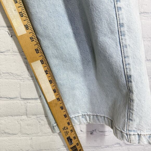 Aeropostale Jeans Women Size 10 R Cargo Light Blue Wide Leg Baggy Loose Skater - Picture 11 of 13
